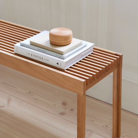 Lightweight Oak Bench by Form and Refine