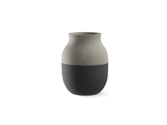 Kähler Omaggio Circulare Vase, Anthracite Grey
