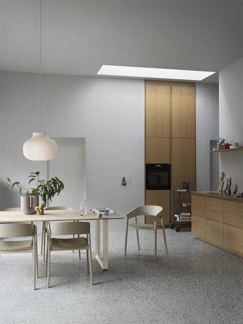 Muuto Strand Pendant in Scandinavian Dining Room