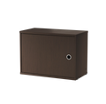 Dark Oak Cabinet with Swing Door for String® System modern shelving