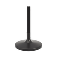 String Furniture Pira Leg in black grey, adjustable steel foot for the Pira pole, white background packshot