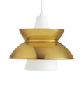 doo wop brass lighting pendant designed by louis poulsen