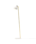 white vl38 floor lamp designed by vilhelm lauritzen for louis poulsen