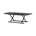 Audo Copenhagen Jäger Lounge Table in Black Stained Oak, packshot on white