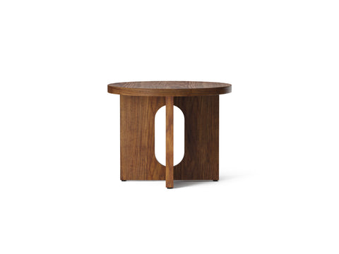 androgyne side table in walnut designed by Danielle Siggerud for audo copenhagen