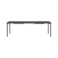 Audo Copenhagen Co Table, Management 94"L x 39"D in Black Steel and Terra Laminate, packshot on white