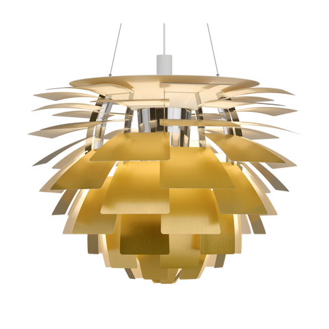 PH Artichoke designed by poul hennginsen for Louis poulsen in brass