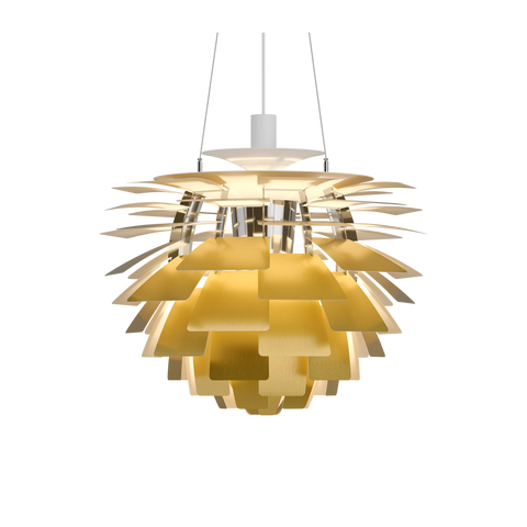 PH Artichoke designed by poul hennginsen for Louis poulsen in brass