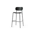 Audo Copenhagen Co Bar Chair, Non-Upholstered in Black Oak, packshot on white