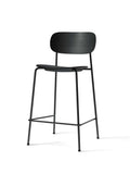 Audo Copenhagen Co Counter Chair, Non-Upholstered in Black Oak, packshot on white
