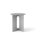 brushed steel side table designed by Danielle Siggerud for audo copenhagen