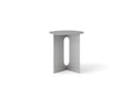 brushed steel side table designed by Danielle Siggerud for audo copenhagen