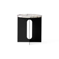 Audo Copenhagen Androgyne Side Table Tabletop in Calacatta Viola Marble, packshot on white