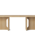 androgyne lounge table finished in solid natural oak and designed by Danielle Siggerud for audo copenhagen