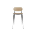 Audo Copenhagen Co Counter Chair, Upholstered in Natural Oak with Sierra 1611, packshot on white