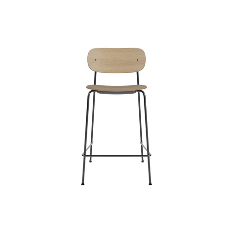 Audo Copenhagen Co Counter Chair, Upholstered in Natural Oak with Sierra 1611, packshot on white
