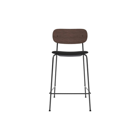 Audo Copenhagen Co Counter Chair, Upholstered in Dark Stained Oak with Sierra 1001, packshot on white