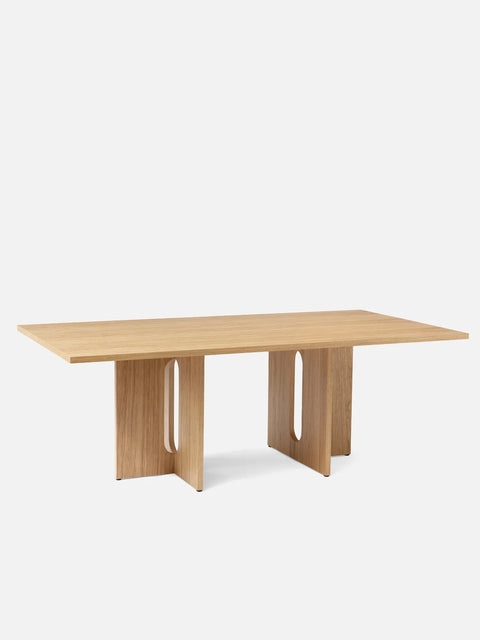 oak Androgyne Dining Table designed by Danielle Siggerud for Audo Copenhagen