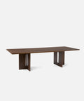 dark stained oak Androgyne Dining Table designed by Danielle Siggerud for Audo Copenhagen