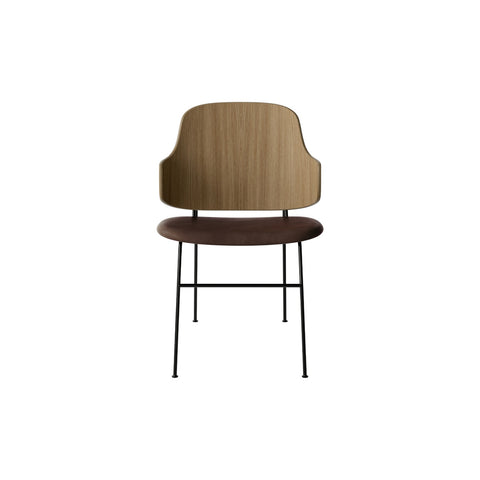 Audo Copenhagen The Penguin Dining Chair in Natural Oak with Aida 0329 seat, packshot on white