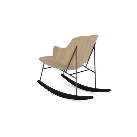 Audo Copenhagen The Penguin Rocking Chair, Natural Oak, packshot on white