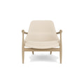 Audo Copenhagen Elizabeth Lounge Chair in Natural Oak and Logan Jasmine, packshot on white