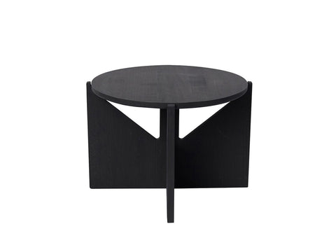 Danish Sculptural Coffee Table in Black