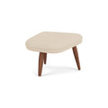Audo Copenhagen Oda Ottoman in Walnut with Hallingdal 65 200, packshot on white