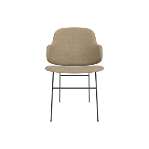 Audo Copenhagen The Penguin Dining Chair, Fully Upholstered in Audo Bouclé 02, packshot on white