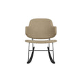 Audo Copenhagen The Penguin Rocking Chair, Fully Upholstered in Audo Bouclé 02, packshot on white