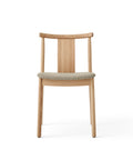 natural oak Merkur Dining Chair with hallingdal 200 fabric designed by Skogstad & Wærnes for audo copenhagen