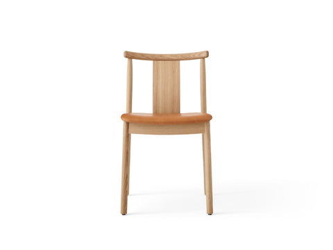 natural oak Merkur Dining Chair with dakar 0250 leather designed by Skogstad & Wærnes for audo copenhagen