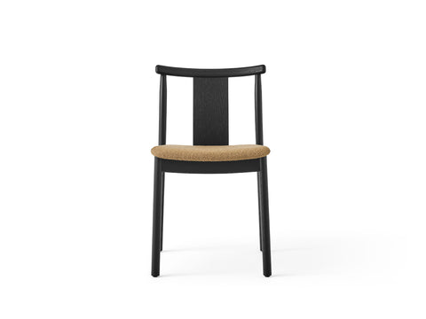 black oak Merkur Dining Chair with audo boucle 06 fabric designed by Skogstad & Wærnes for audo copenhagen