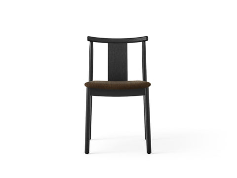 black oak Merkur Dining Chair with hallingdal 370 fabric designed by Skogstad & Wærnes for audo copenhagen