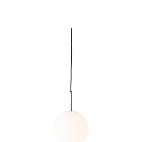 Audo Copenhagen TR Bulb Pendant in Polished Steel, packshot on white