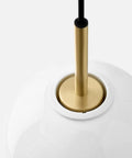 tr bulb pendant with brushed brass by audo copenhagen