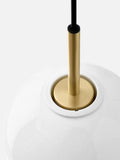 tr bulb pendant with brushed brass by audo copenhagen