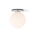 Audo Copenhagen TR Bulb, Ceiling / Wall Lamp in Polished Steel, packshot on white