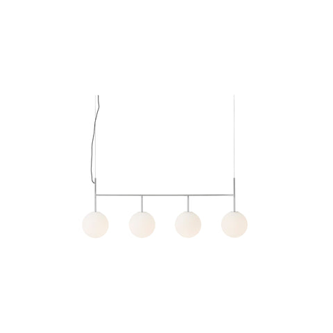 Audo Copenhagen TR Bulb Suspension Frame in Polished Steel, packshot on white