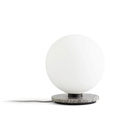 Audo Copenhagen TR Bulb Table / Wall Lamp, Grey Marble, packshot on white