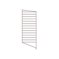 String® System floor panel in dark brown, 33.5" high, compact modular shelving side panel.