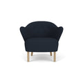 Audo Copenhagen Ingeborg Lounge Chair in Natural Oak with Fiord 0782, packshot on white