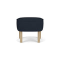 Audo Copenhagen Ingeborg Ottoman in Natural Oak with Fiord 0782, packshot on white