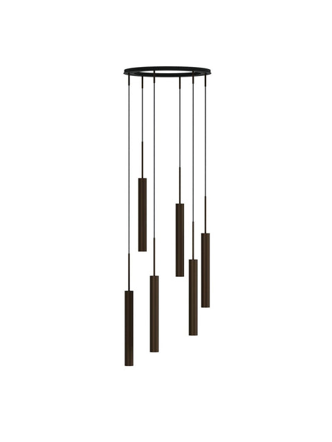 Audo Copenhagen Tubulaire Chandelier in a styled interior