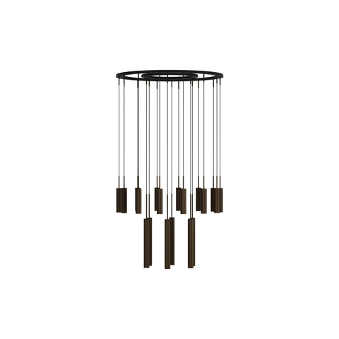 Audo Copenhagen Tubulaire Chandelier 20 Pendants, packshot on white
