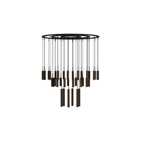 Audo Copenhagen Tubulaire Chandelier 38 Pendants, packshot on white