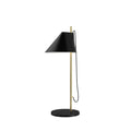 yuh table lamp in brass and black marble by louis poulsen