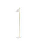 GamFratesi Yuh floor lamp in white and brass for louis poulsen