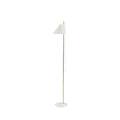 GamFratesi Yuh floor lamp in white and brass for louis poulsen