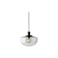 Audo Copenhagen Bank Pendant in Smoked Glass Shade, packshot on white